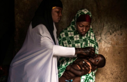 Female polio health workers providing the polio vaccine during the National Immunization Days in Kano Northern Nigeria. Diego Ibarra Sánchez